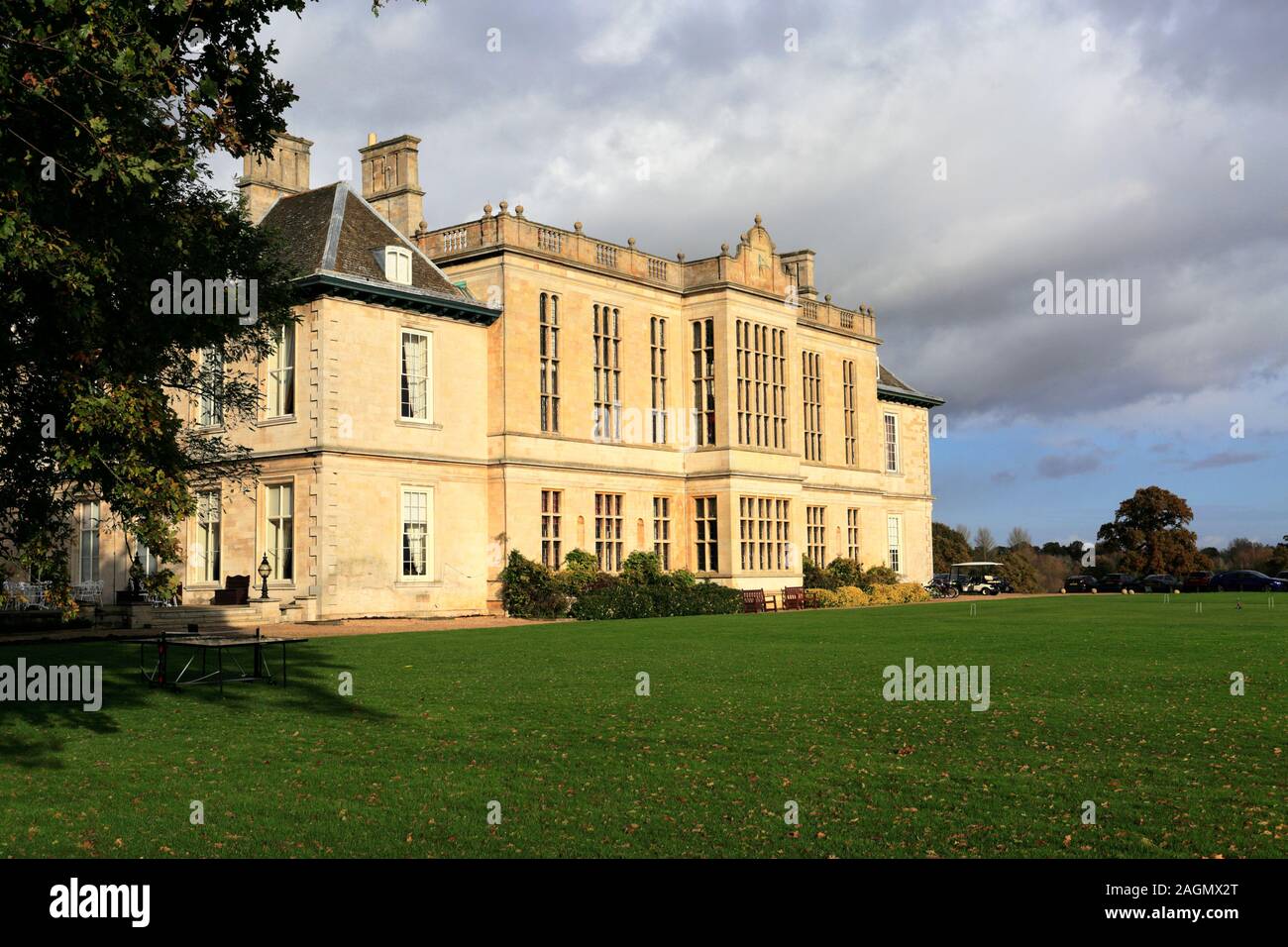 Autumn at Stapleford Park Country House Hotel; Leicestershire; UK Stock Photo