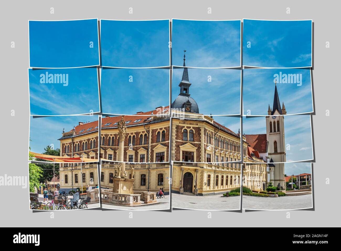 The Vajda Janos Gymnasium (Allami Gimnazium) was founded in 1797 as Georgikon, Keszthely, Zala county, Western Transdanubia, Hungary, Europe Stock Photo