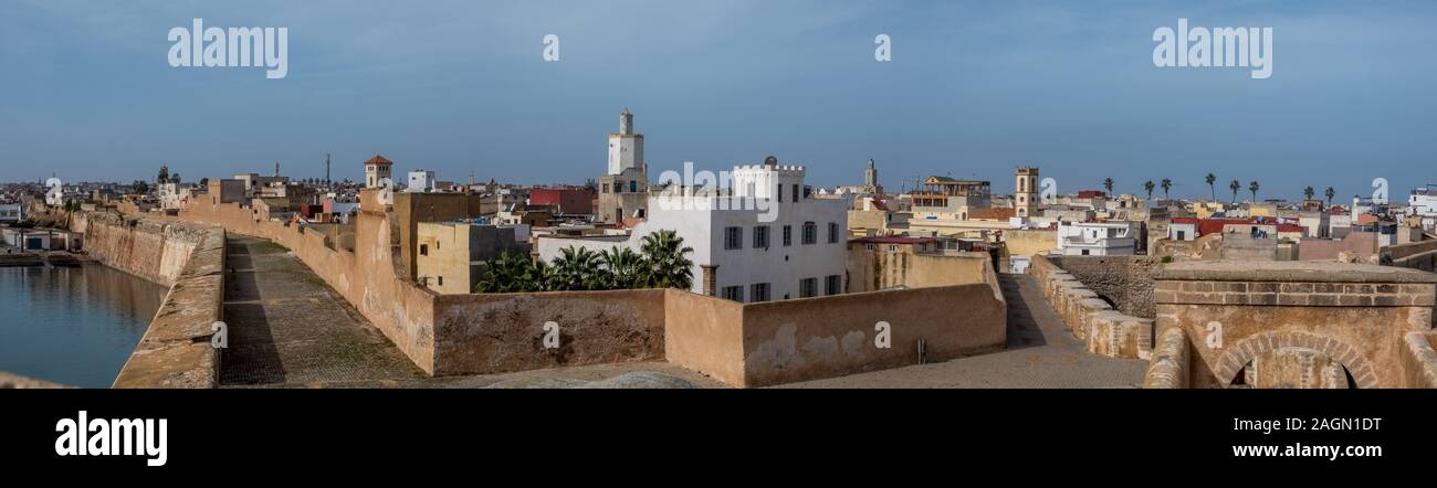 Morocco, view across the historic center of El Jadida, a UNESCO world heritage site Stock Photo