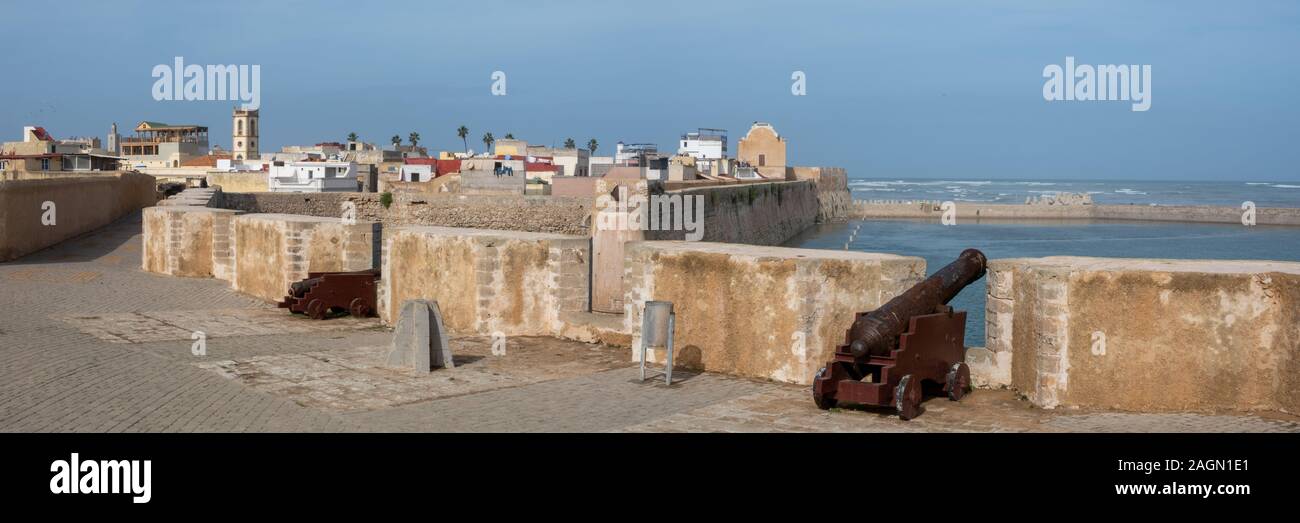 Morocco, view from the portugese fort across the historic center of El Jadida, a UNESCO world heritage site Stock Photo