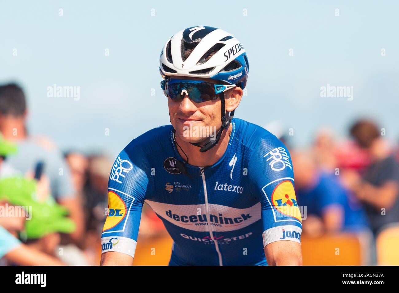 San Vicente de la Barquera, Spain-September 7, 2019: Zdenek ŠTYBAR, cyclist of the DECEUNINCK - QUICK - STEP Team during stage 14 of La Vuelta a Españ Stock Photo