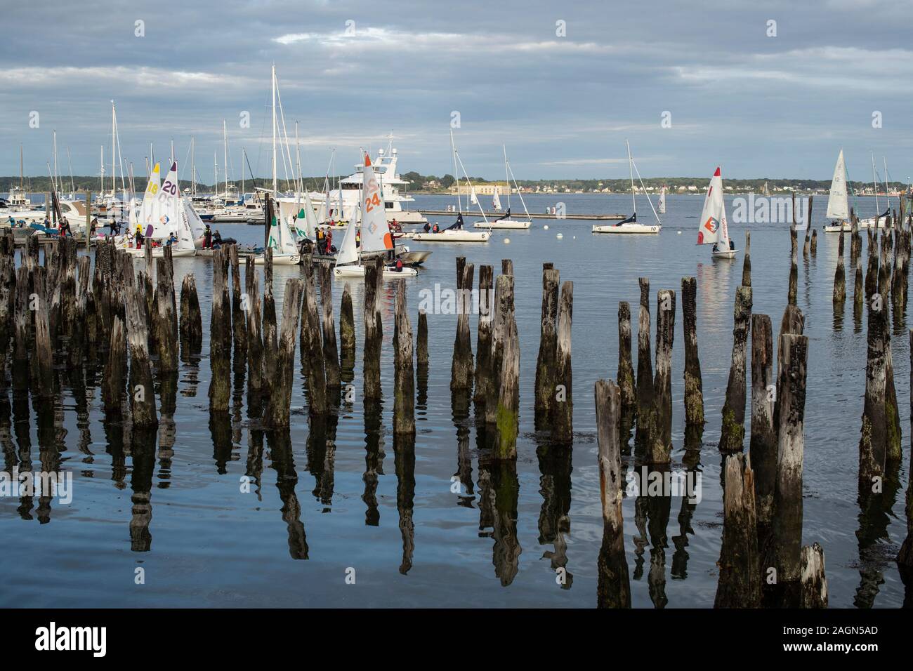Boats are everywhere in Portland, Maine. This is the East End