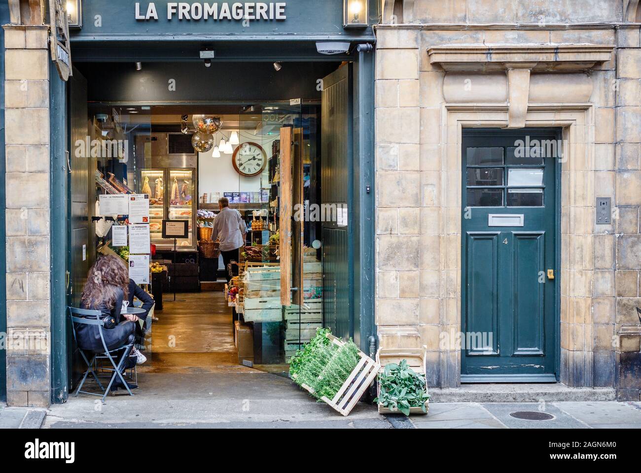 La Fromagerie, Marylebone, London UK Stock Photo - Alamy