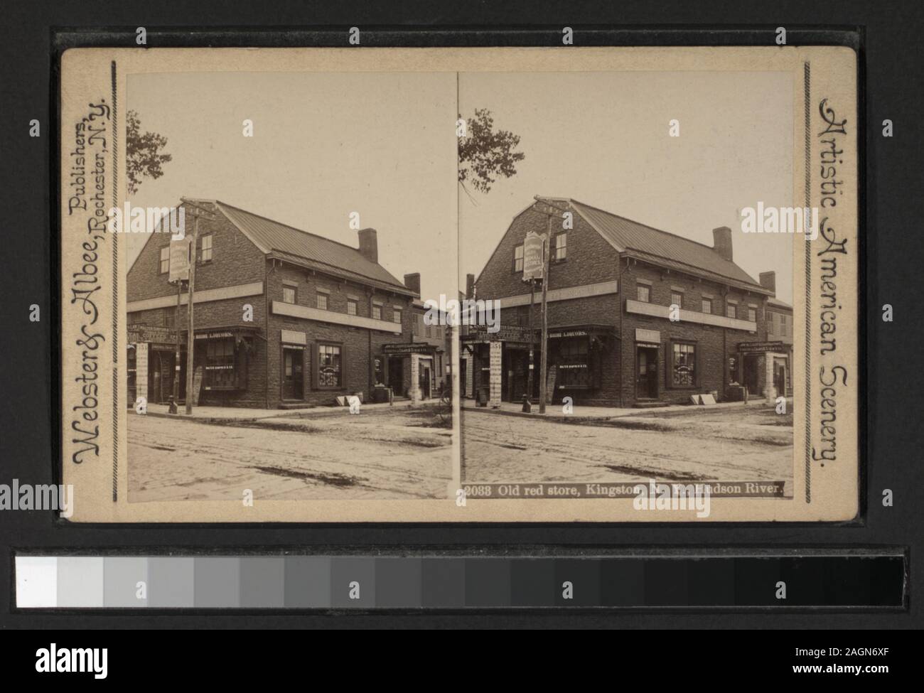 Old red store, Kingston, NY, Hudson River Includes views by Ed. Lewis