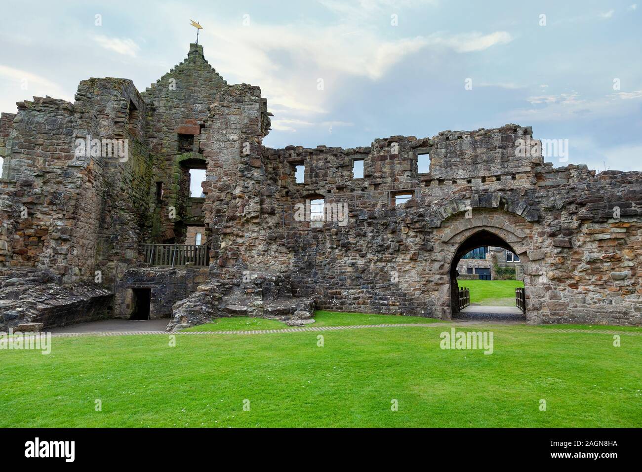 St Andrew's Castle Ruins, Fife, Scotland Stock Photo Alamy