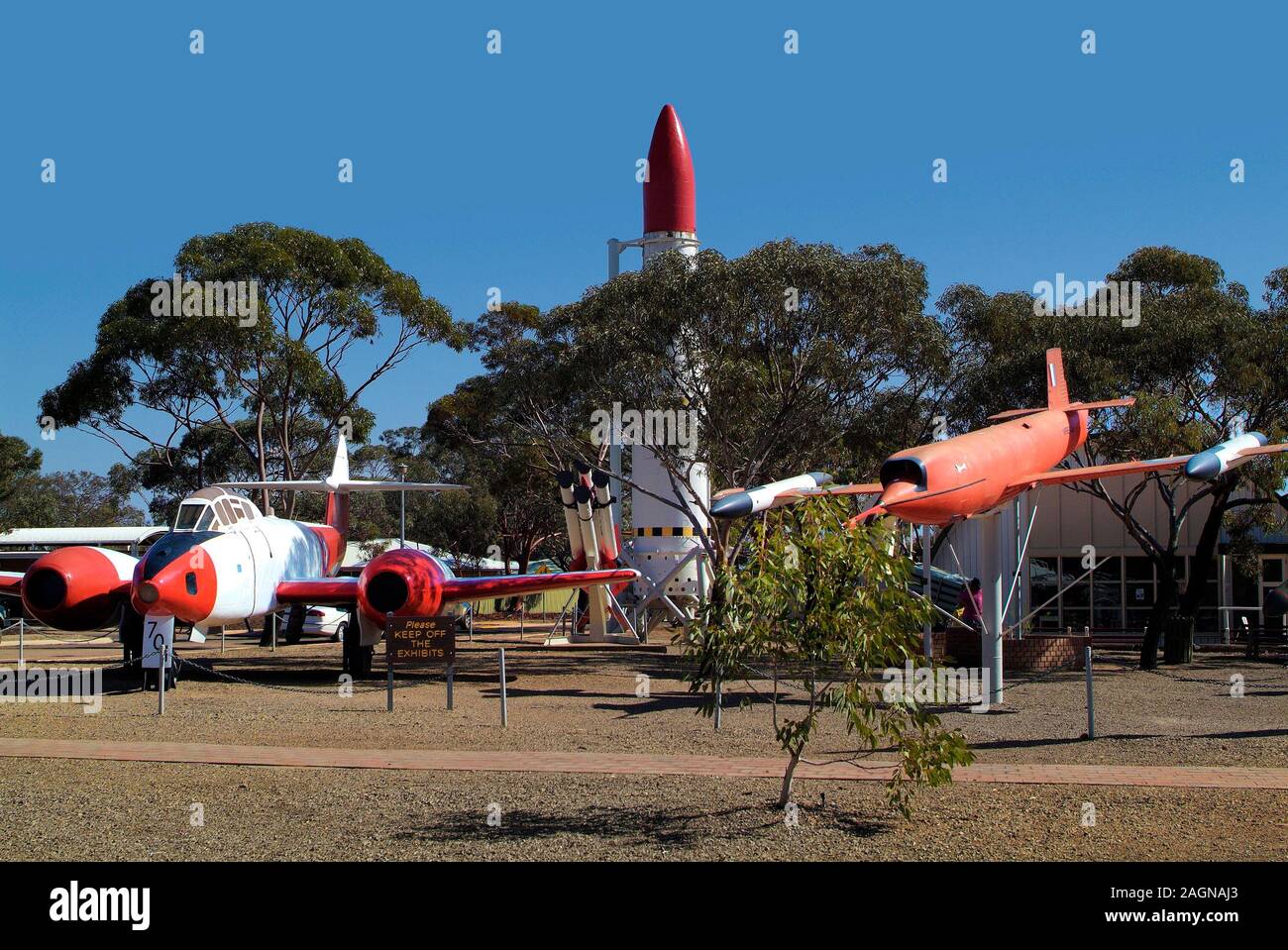 Woomera, Australia April 12, 2010 Public outdoor missile park a