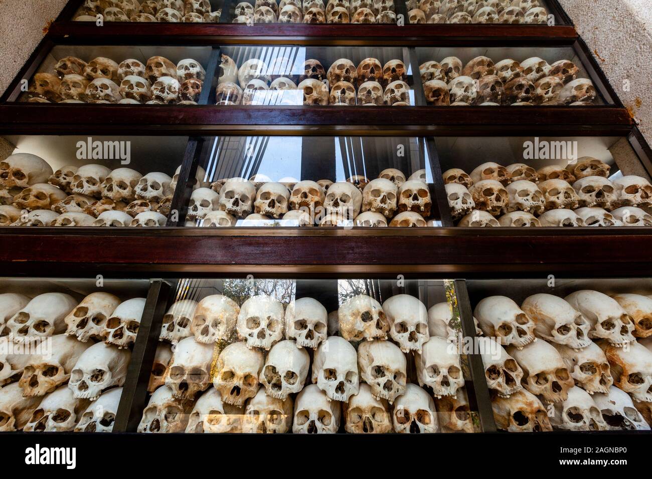 Choeung Ek Genocidal Center (The Killing Fields) Phnom Penh, Cambodia. Stock Photo