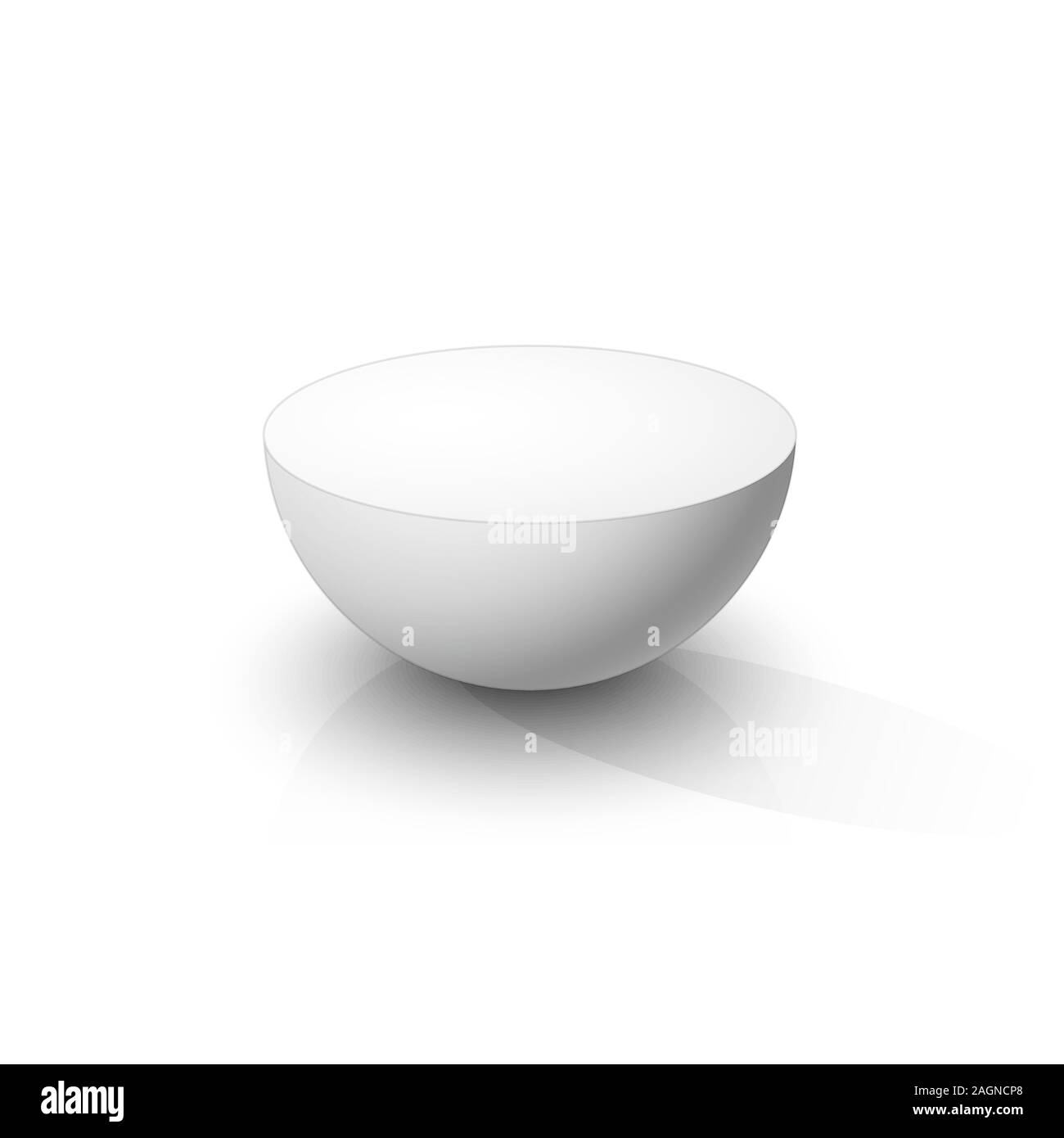 White hemisphere. Vector illustration Stock Vector Image & Art - Alamy