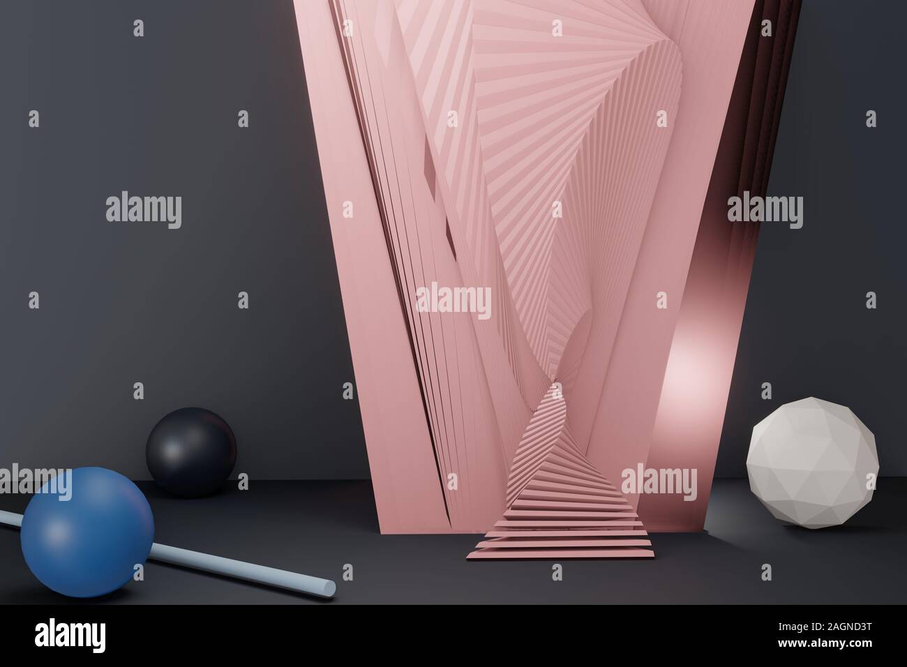 Abstract booth 3D rendering background wall, can be used for banner ...