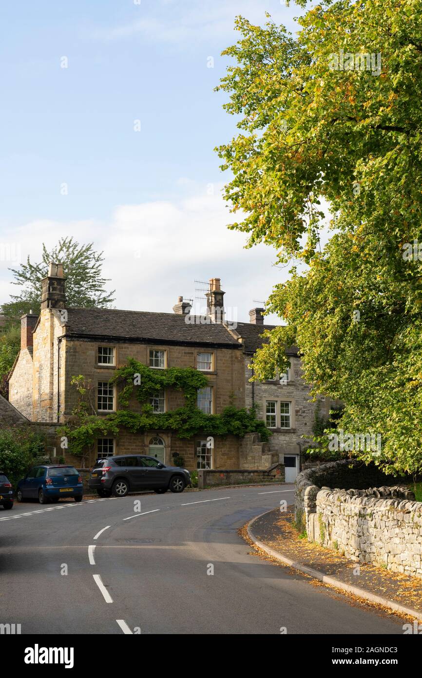 Peak District Property Ashford in the Water, England, UK Stock Photo