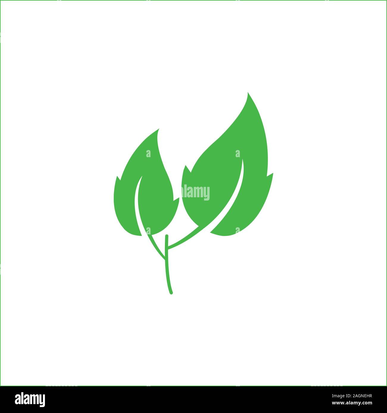 Image of green leaf Stock Vector Images - Alamy