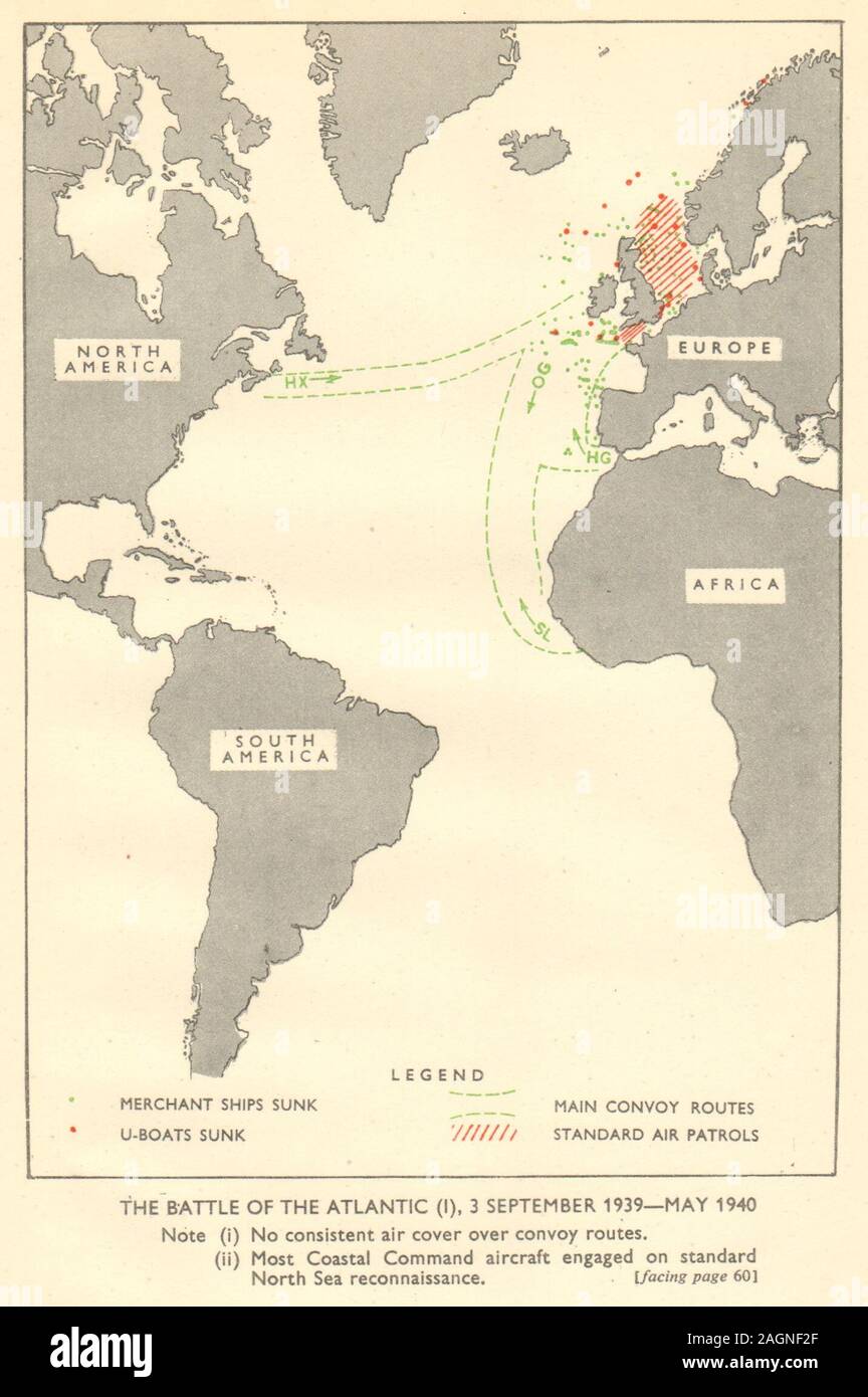 Battle of the atlantic map hires stock photography and images Alamy