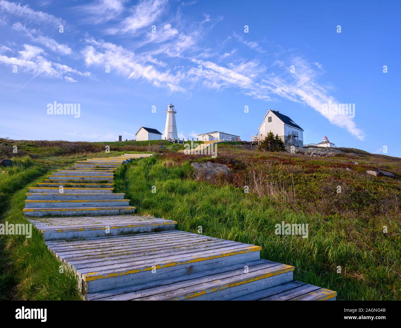 Cape Spear Lighthouses, St. John's, Newfoundland, Canada. Stock Photo