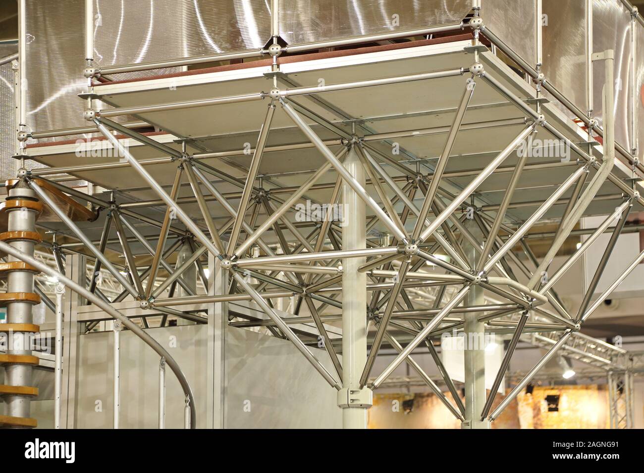 Steel Support Column Temporary Structure Platform Stock Photo Alamy