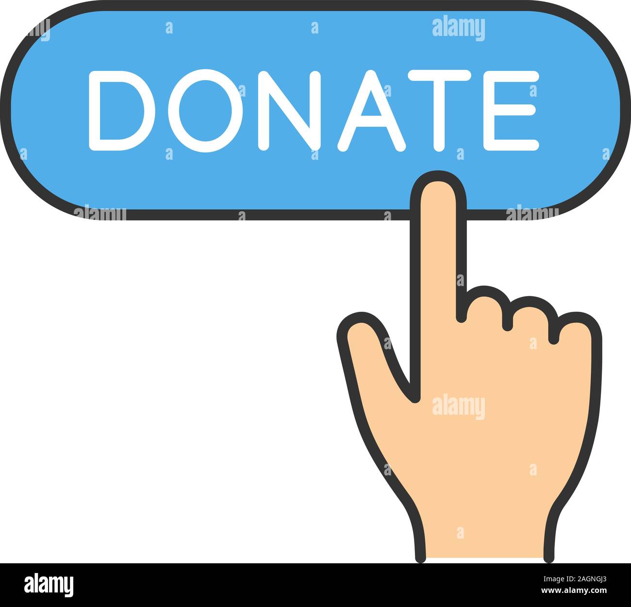 Donate please Stock Vector Images - Alamy