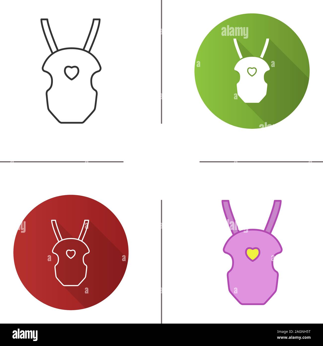 Child carrier backpack Stock Vector Images Alamy