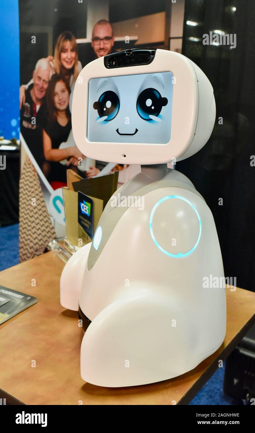 Buddy personal assistant robot from Blue Frog Robotics showcased at CES  Unveiled event held at CES, Consumer Electronics Show, Las Vegas, Nevada,  USA Stock Photo - Alamy