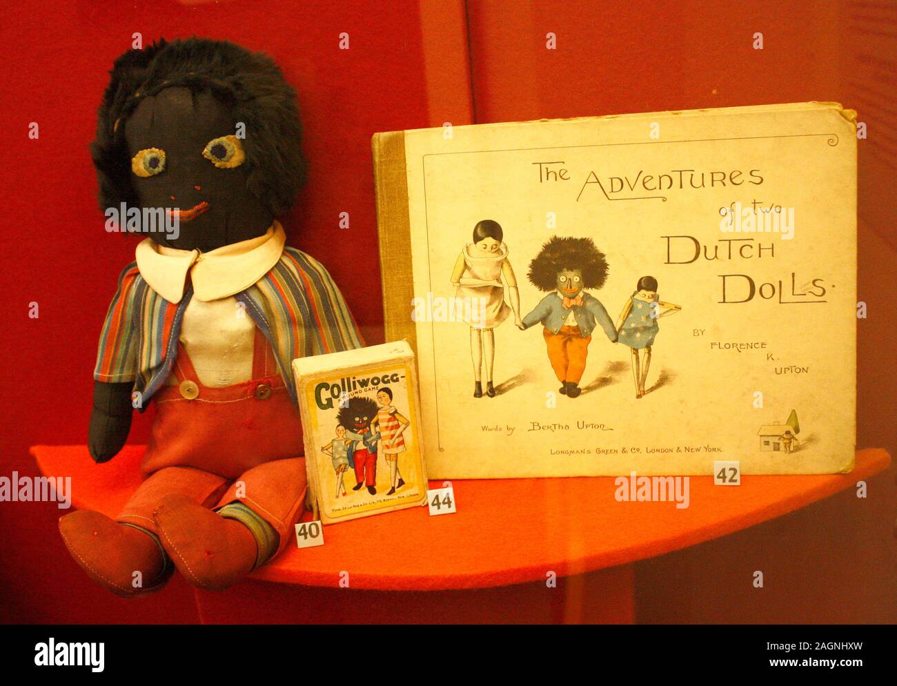 Golliwogg doll on display in Edinburgh museum Stock Photo