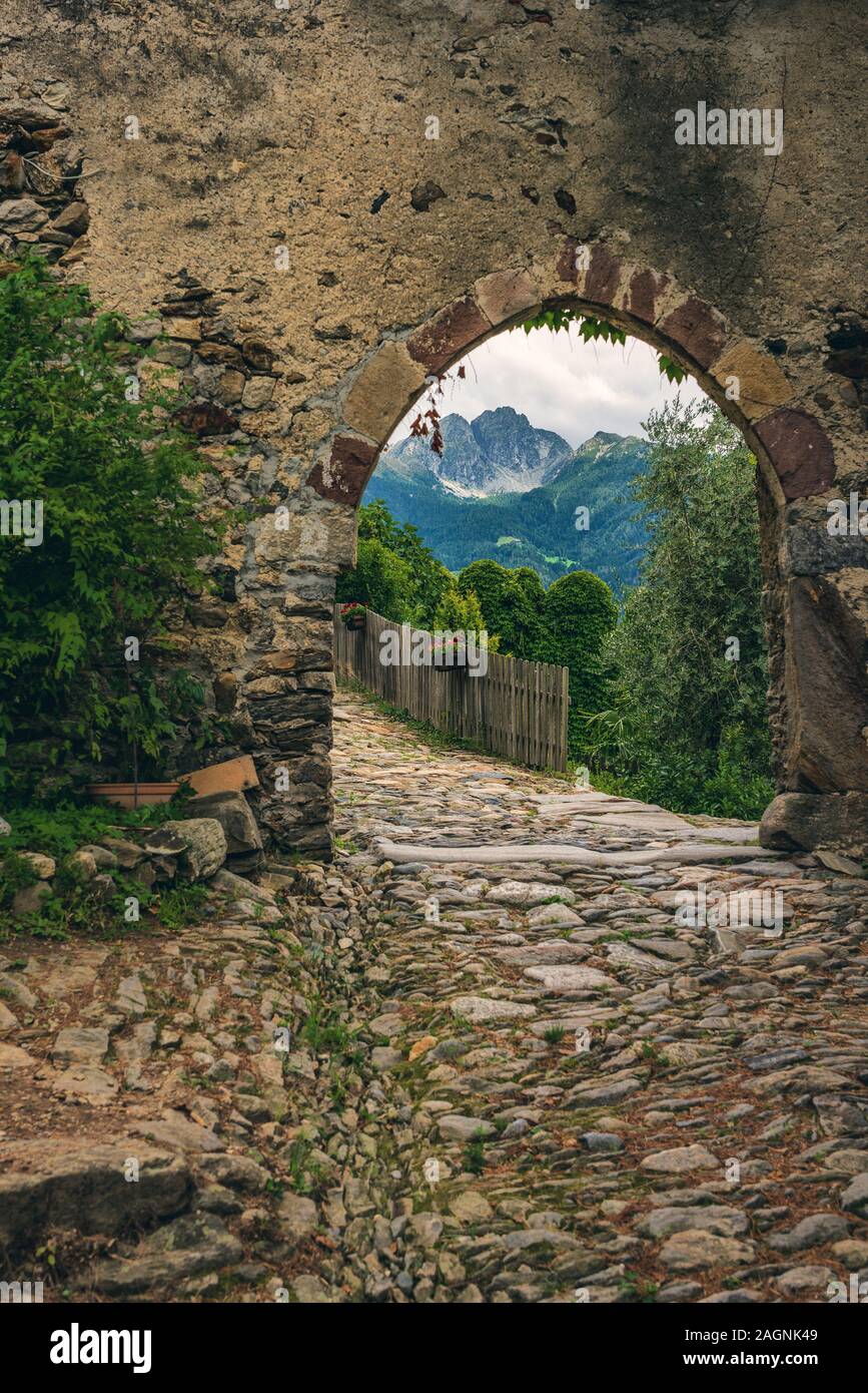 Castle Auer in Tirol, South Tyrol. Stock Photo