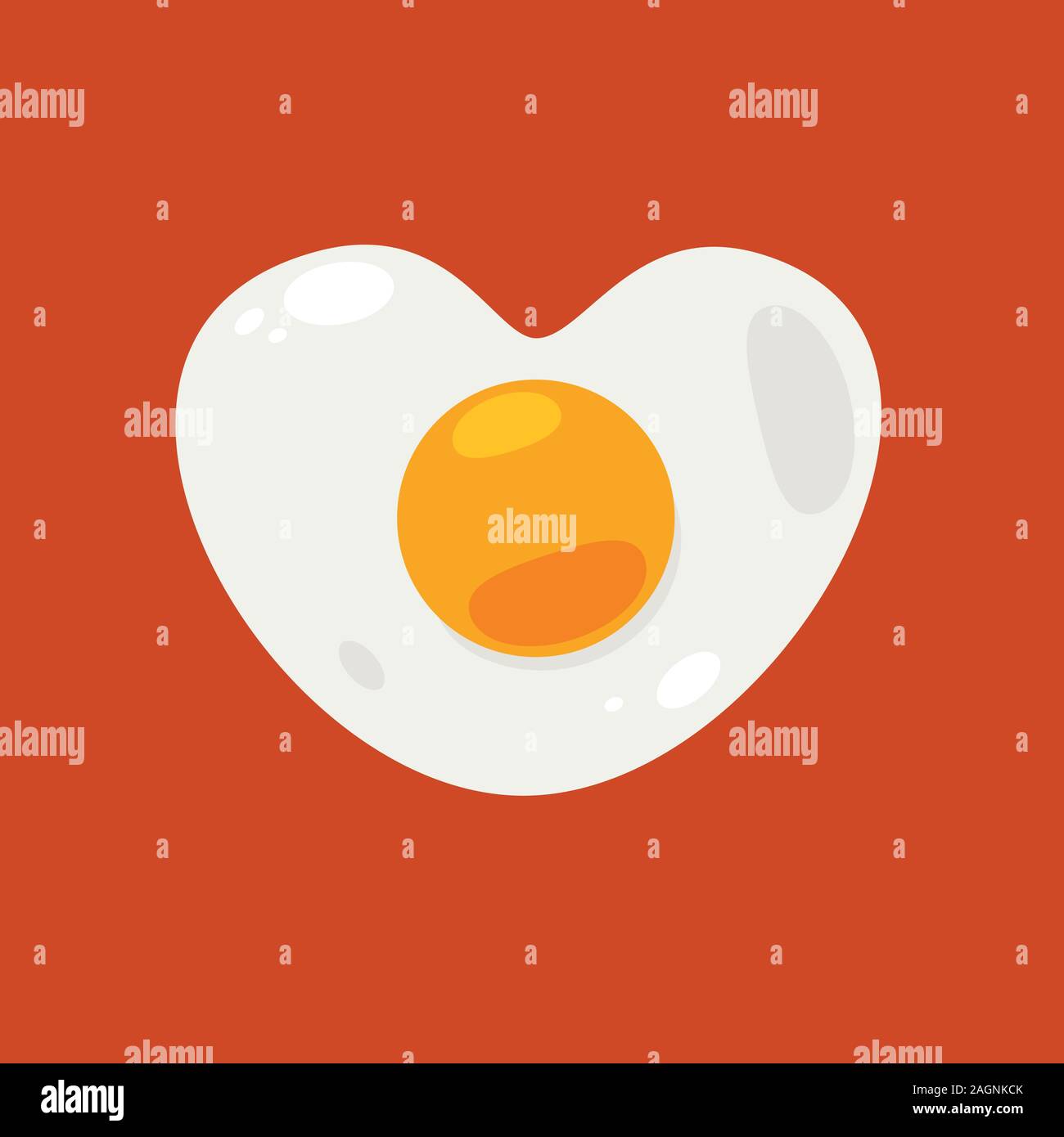 heart shaped egg. Isolated vector Illustration Stock Vector Image & Art