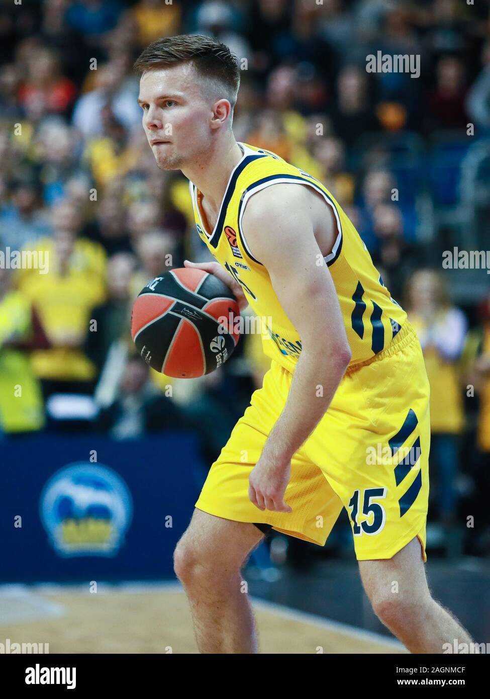 Berlin, Germany, December 18, 2019:Martin Hermannsson of Alba Berlin in action during the EuroLeague basketball match Stock Photo