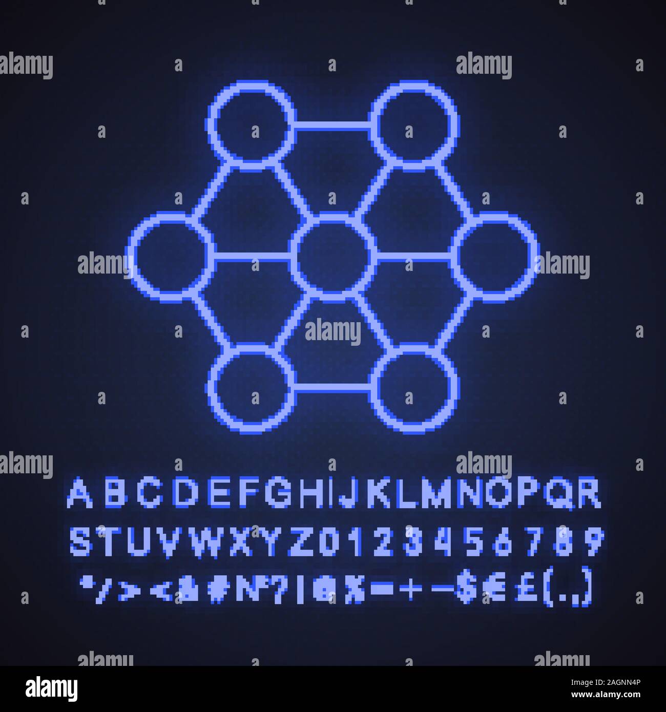 Connections neon light icon. Interrelation abstract metaphor. Structure