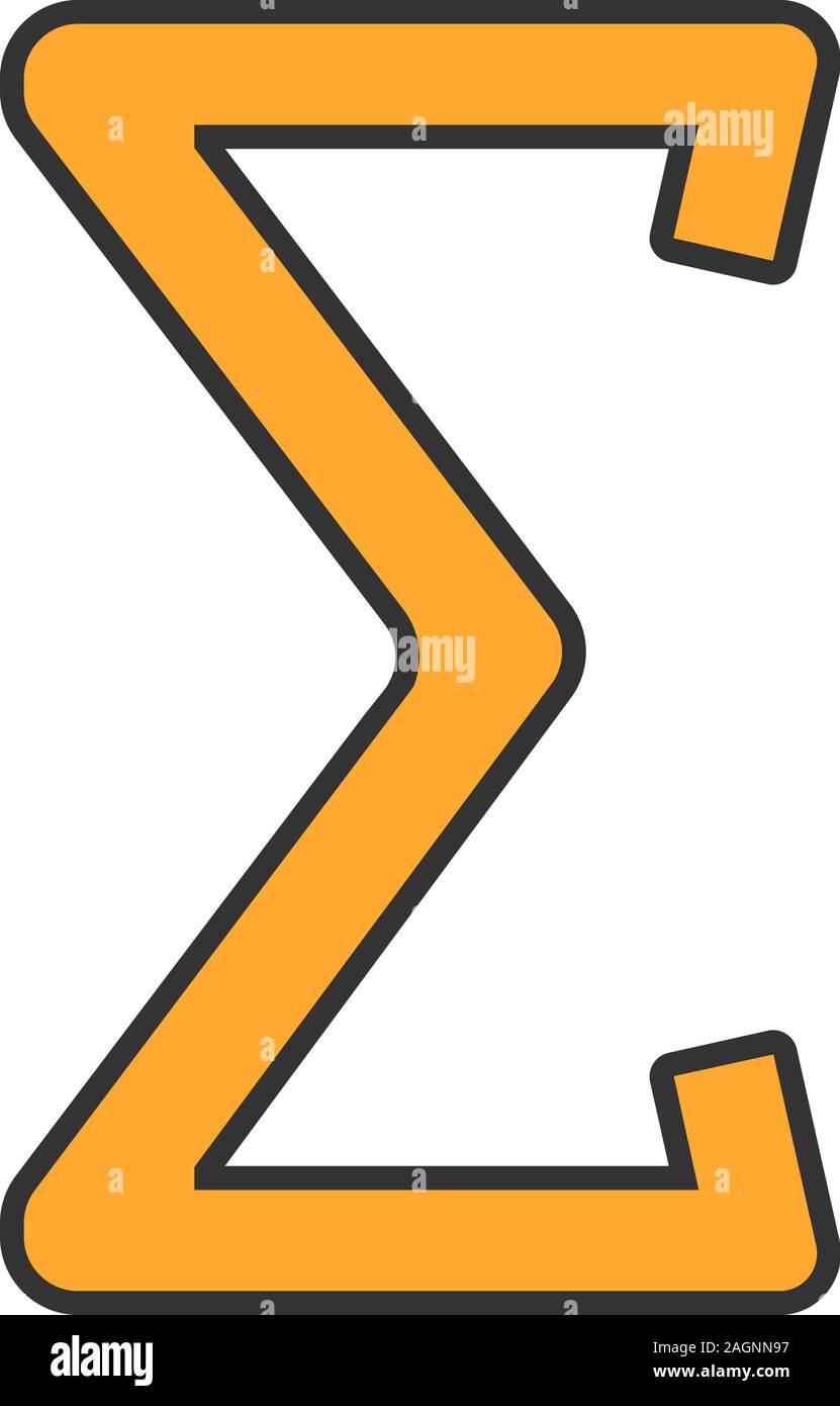 Summation Color Icon Sum Or Total Math Symbol Isolated Vector summation-color-icon-sum-or-total-math-symbol-isolated-vector