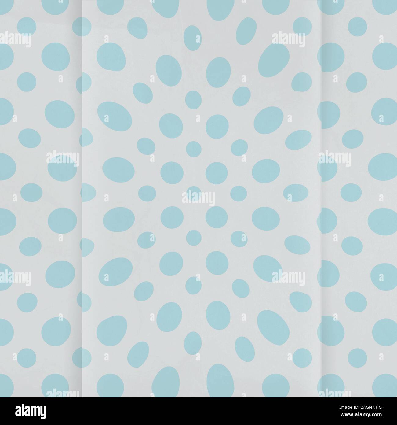 Folded light blue and off white polka dot digital paper background with  medium and smaller sized circular dots. 12x12 graphic resource for paper  Stock Photo - Alamy