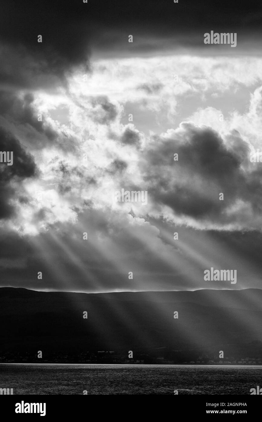 Storm clouds, Gourock, Scotland, United Kingdom Stock Photo