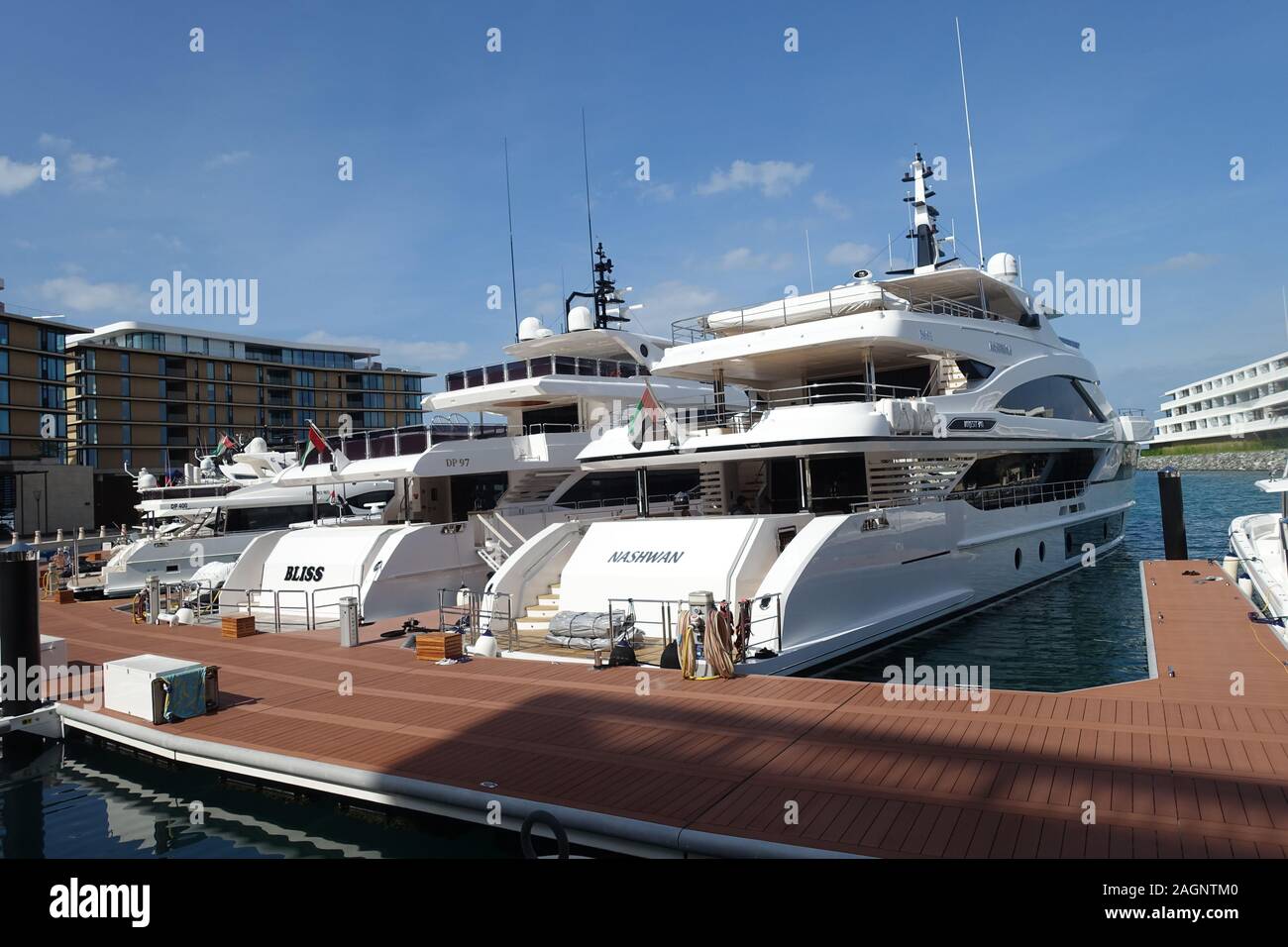 Yacht Club Marina at Bulgari Hotel in Dubai Stock Photo Alamy