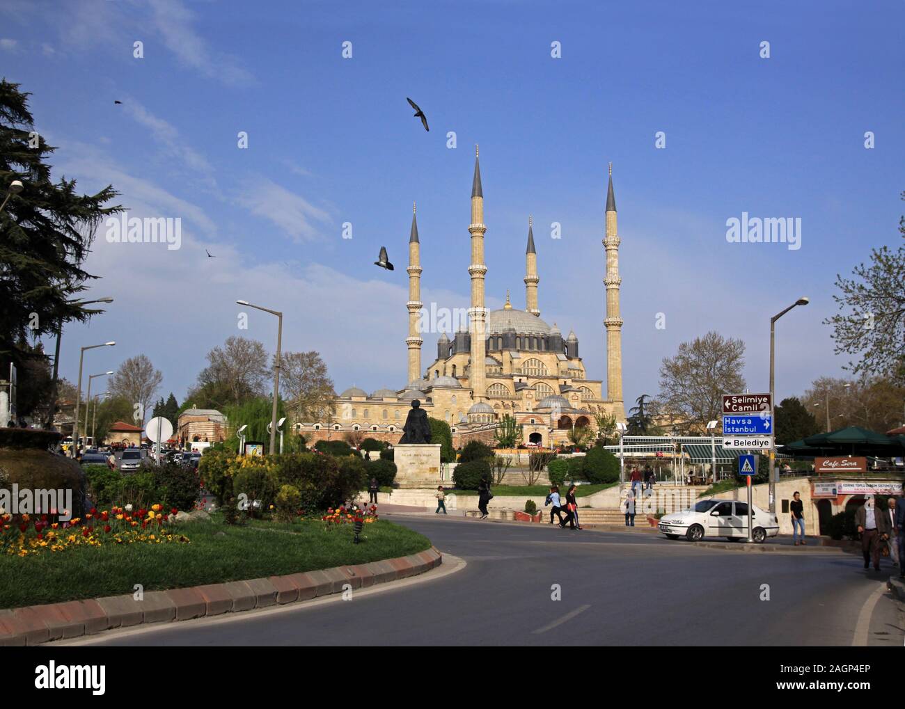 Selimiye Mosque is the most important and, at the same time, the most famous historical monument of Edirne in Turkey Stock Photo