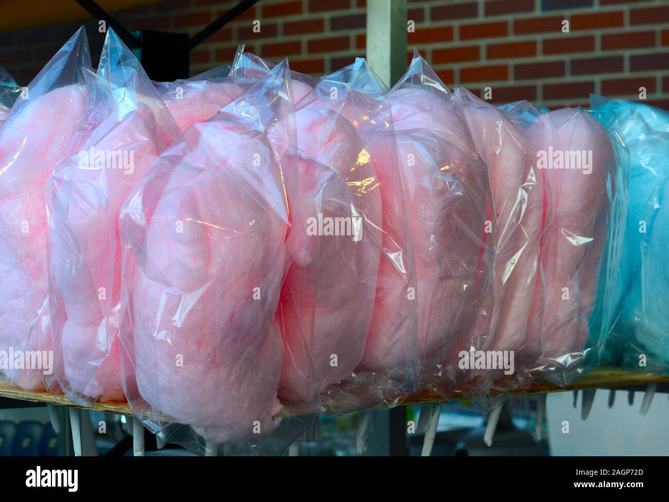 Cotton candy for sale at a concession stand at Coors Fields in Denver, Colorado, home stadium of
