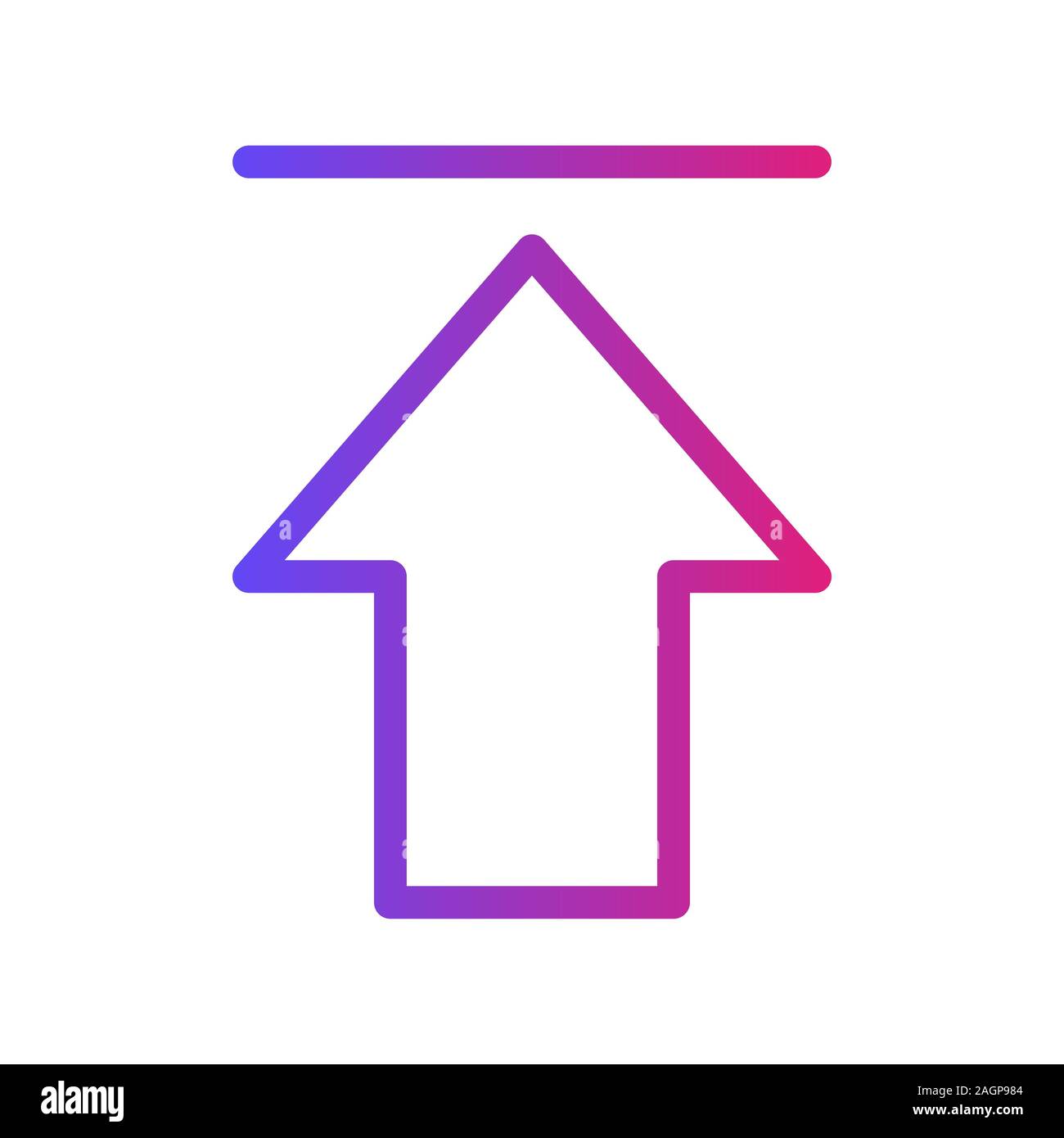 File upload line icon hi-res stock photography and images - Alamy