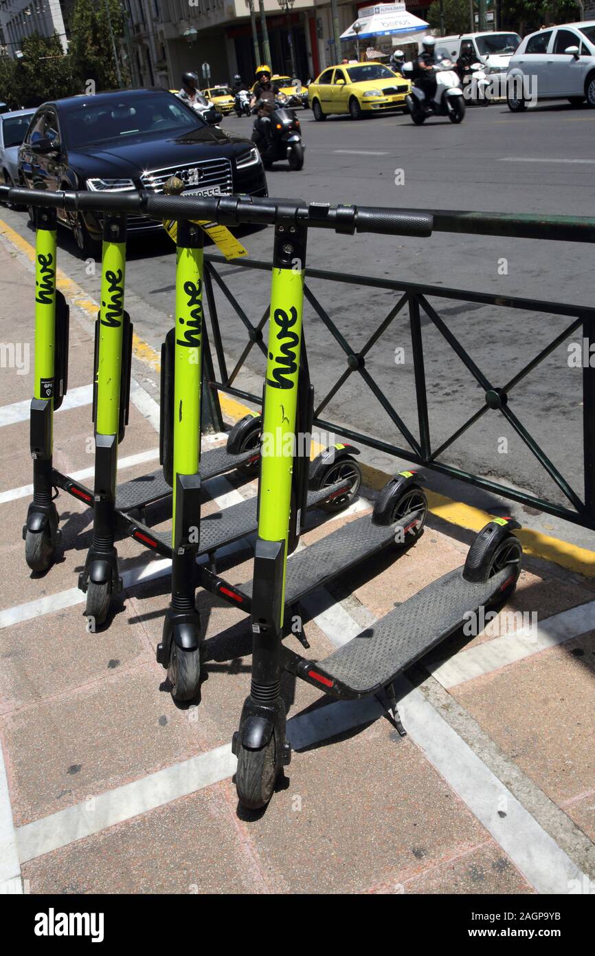 Electric scooters hires stock photography and images Alamy