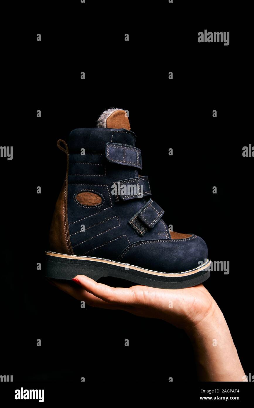 orthopedic footwear on Orthopedic Footwear Winter Footwear Orthopedic Baby Shoes Stock Photo Alamy