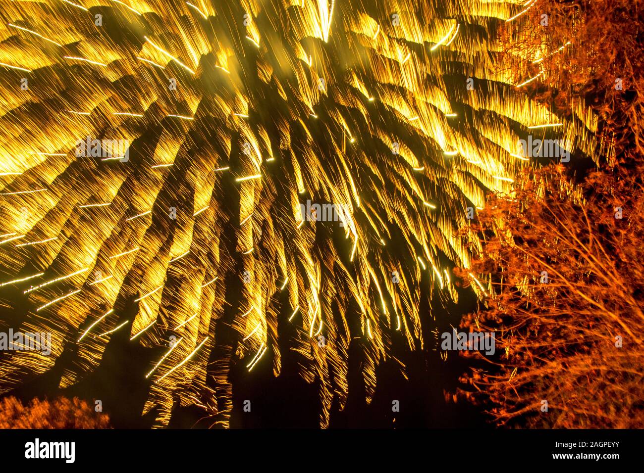 A spectacular fireworks display in England, UK Stock Photo - Alamy