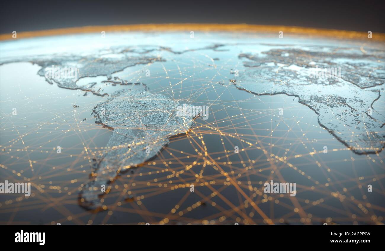Global Connectivity Example Global connectivity, illustration Stock Photo - Alamy