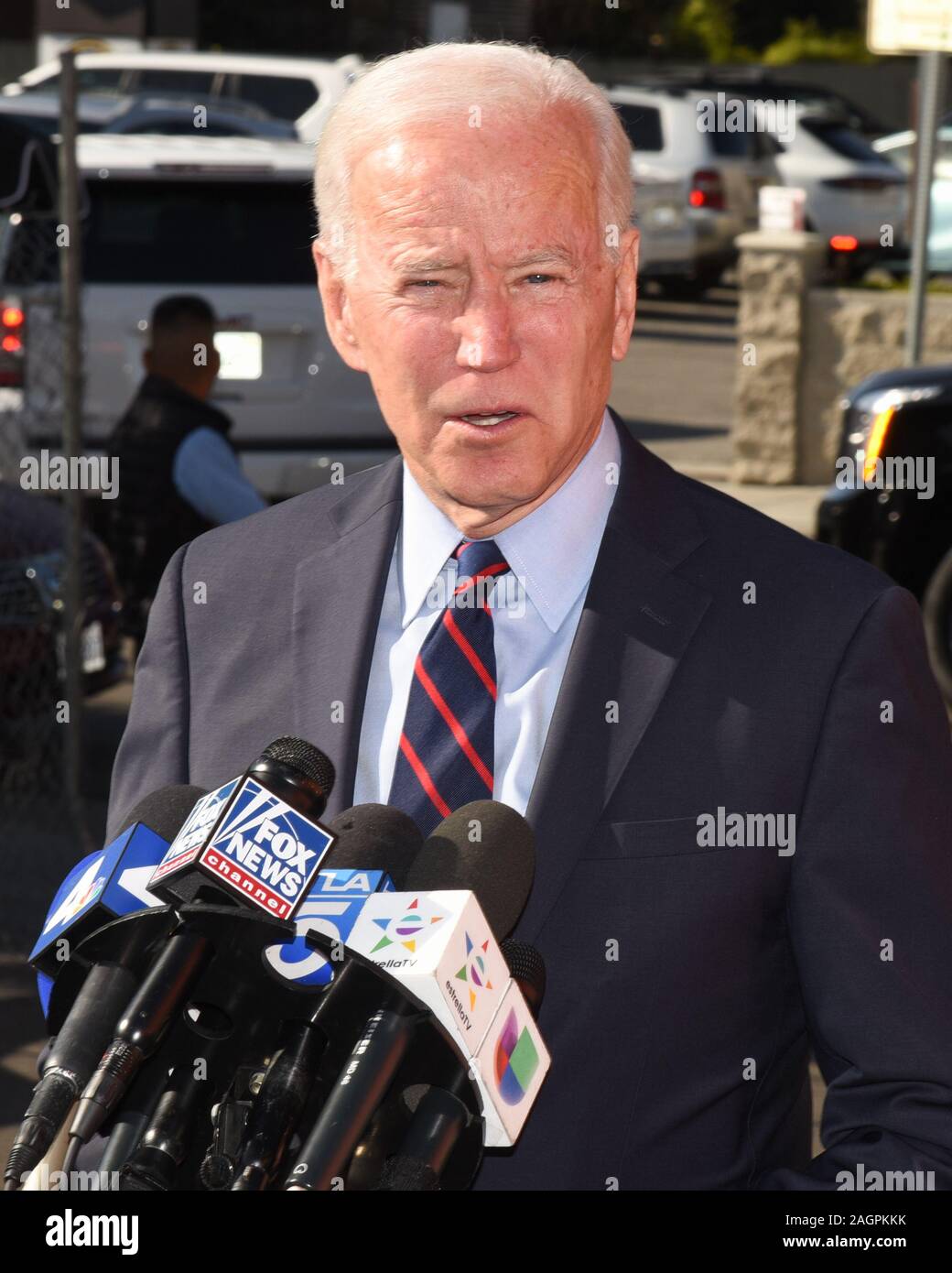 Los Angeles, United States. 20th Dec, 2019. Former Vice President Joe Biden attends a Biden for President Campaign Fund Raising Event at Guelaguetza on December 20, 2019 in Los Angeles, California. Credit: The Photo Access/Alamy Live News Stock Photo