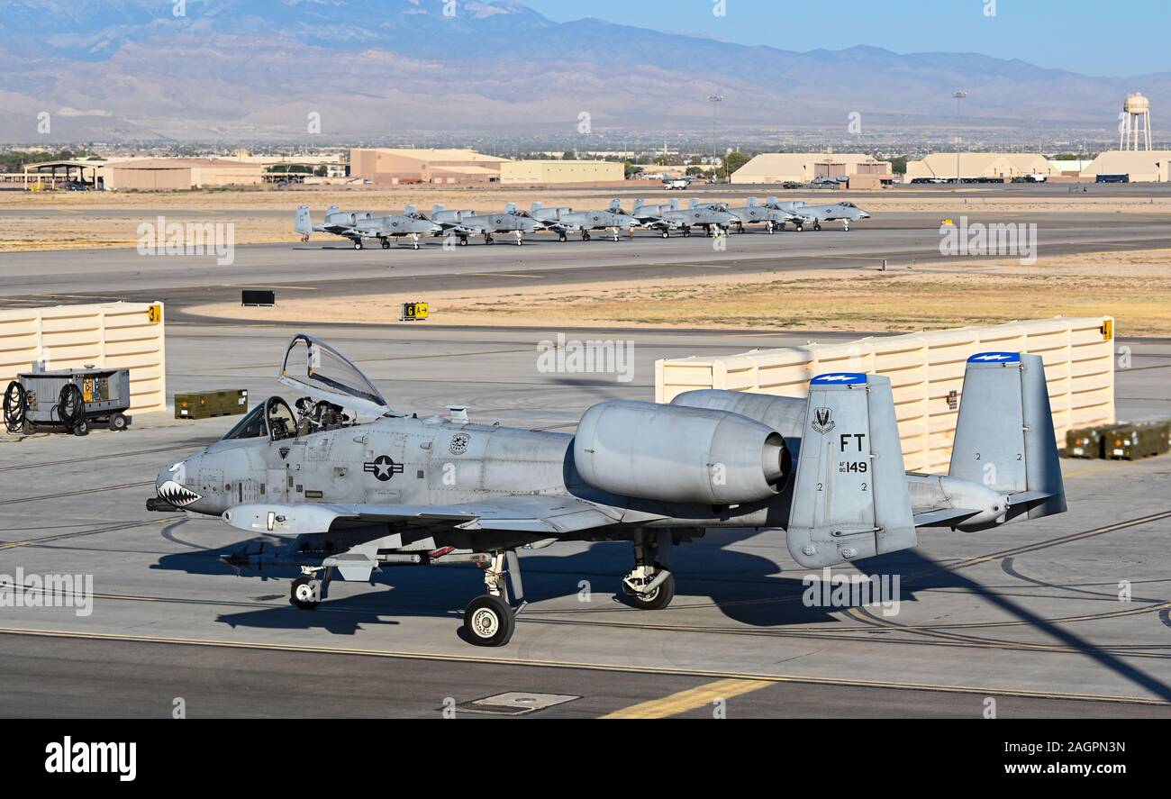 An A10C Thunderbolt II aircraft assigned to the 75th Fighter Squadron