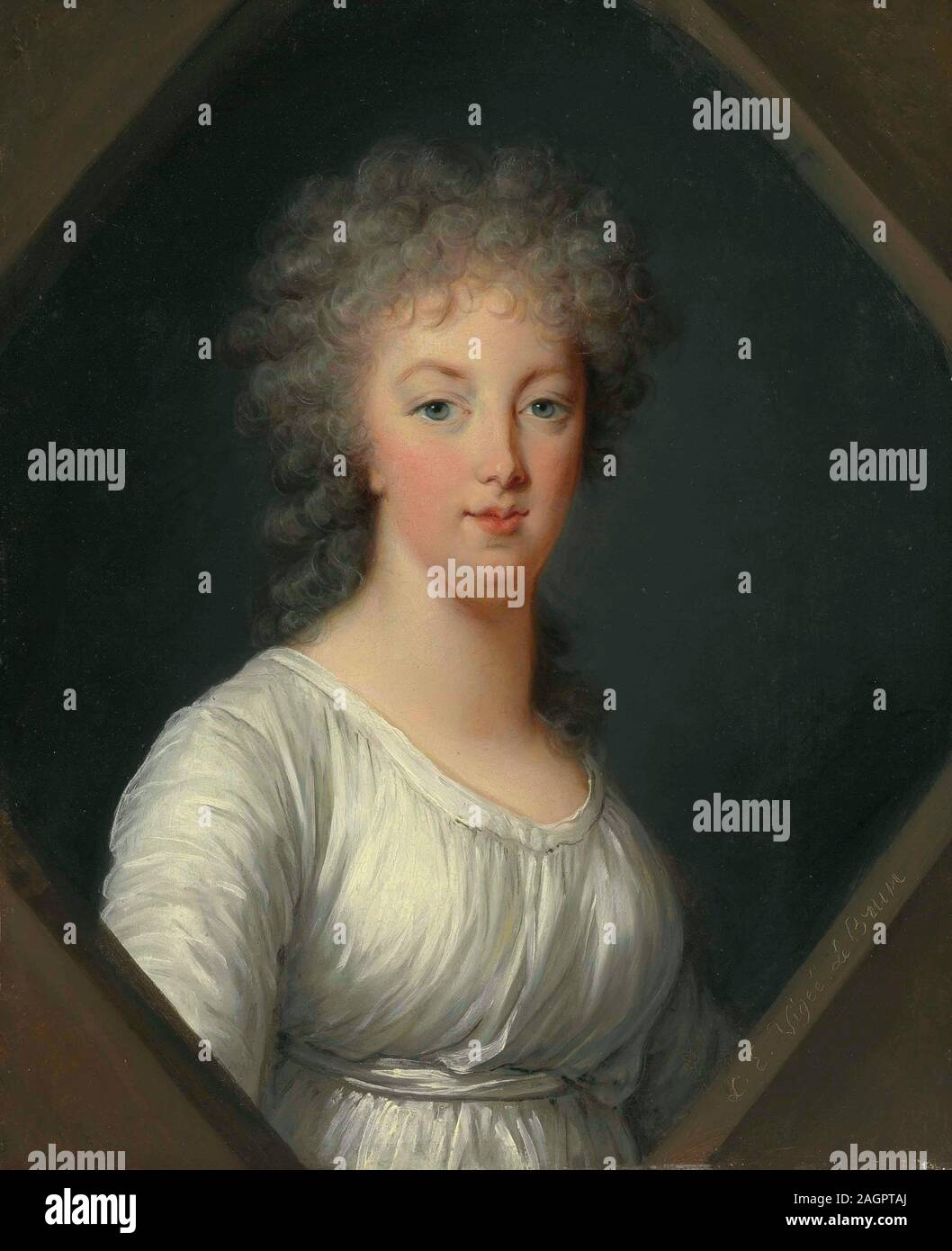 Portrait of Marie Antoinette (1755-1793). Museum: PRIVATE COLLECTION. Author: Élisabeth Louise Vigée Le Brun. Stock Photo