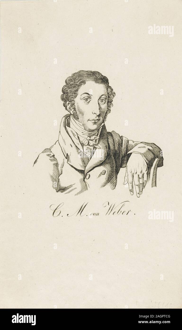 Carl Maria von Weber (1786-1826). Museum: PRIVATE COLLECTION. Author: ANONYMOUS. Stock Photo