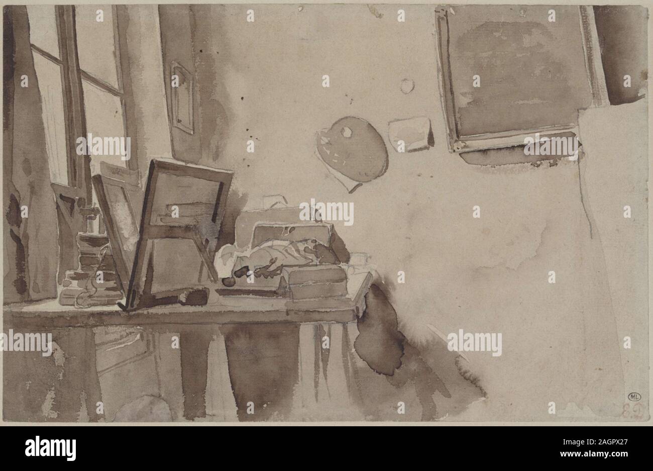 A corner of studio. Museum Musee du Louvre, Paris. Author EUGENE