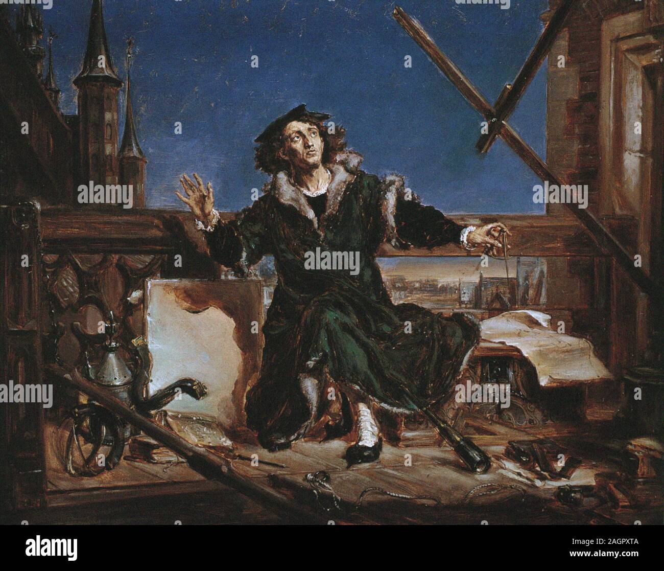 Nicolaus Copernicus. Museum: Russian State Library, Moscow. Author: Jan Alojzy Matejko. Stock Photo
