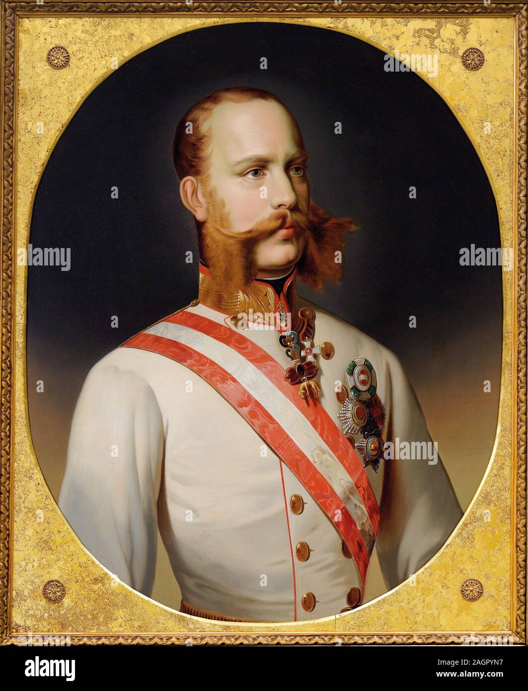 Portrait of Emperor Franz Joseph I of Austria. Museum PRIVATE