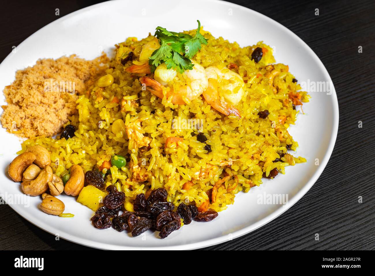 Pineapple Fried Rice, is a quick stirfry, with Thaiinspired
