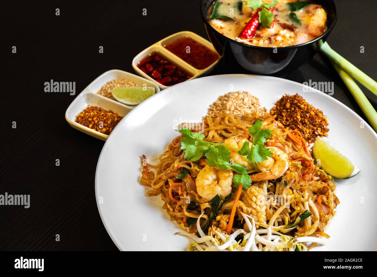 Pad thai, or phad thai, is a stirfried rice noodle traditional dish