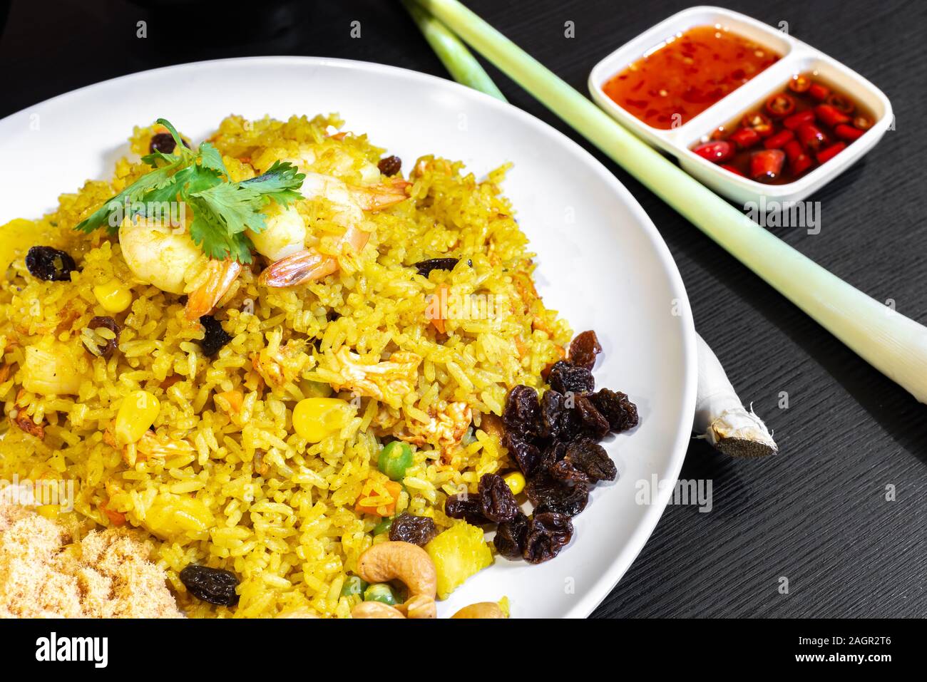 Pineapple Fried Rice, is a quick stirfry with Thaiinspired