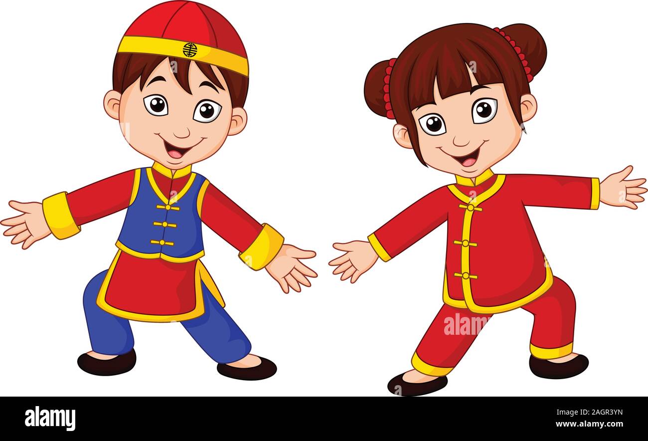 Chinese Kids Clip Art