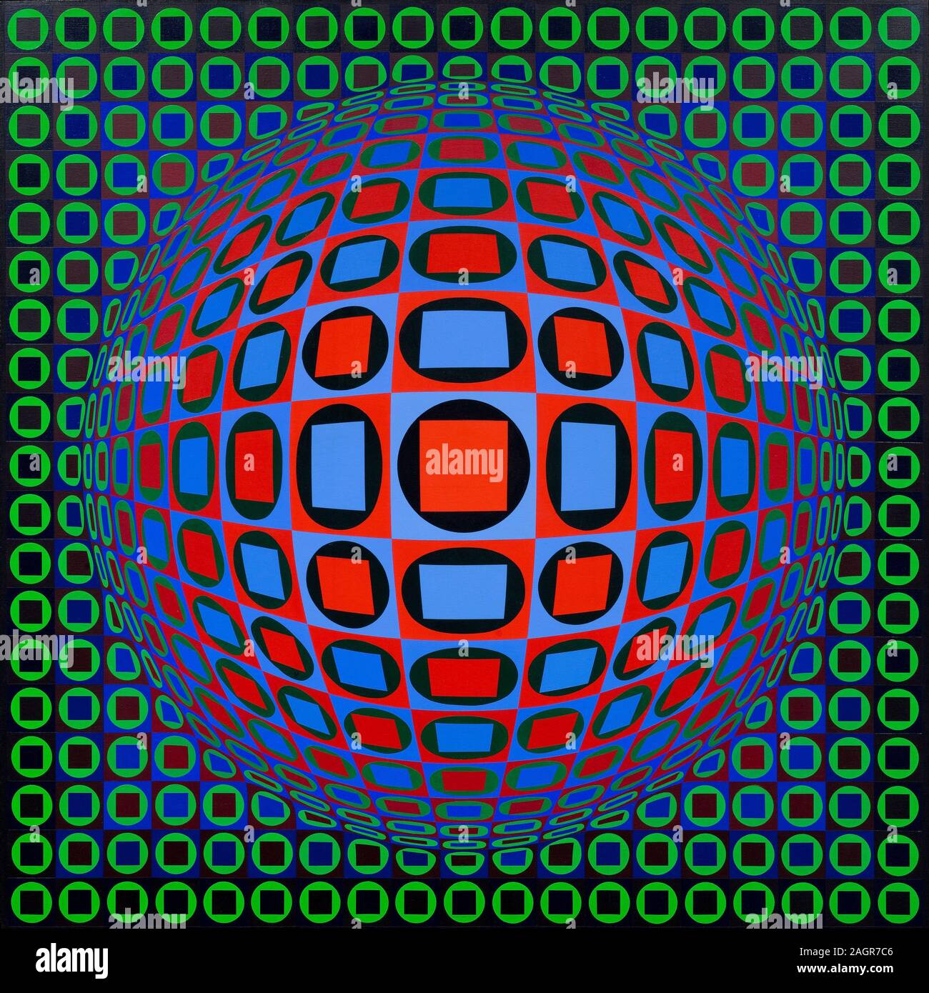 Kezdi-Domb. Museum: PRIVATE COLLECTION. Author: VICTOR VASARELY. Stock Photo