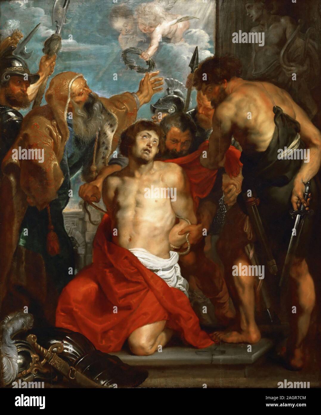 Martyrdom of Saint George. Museum: Musée des Beaux-Arts, Bordeaux. Author: Pieter Paul Rubens. Stock Photo